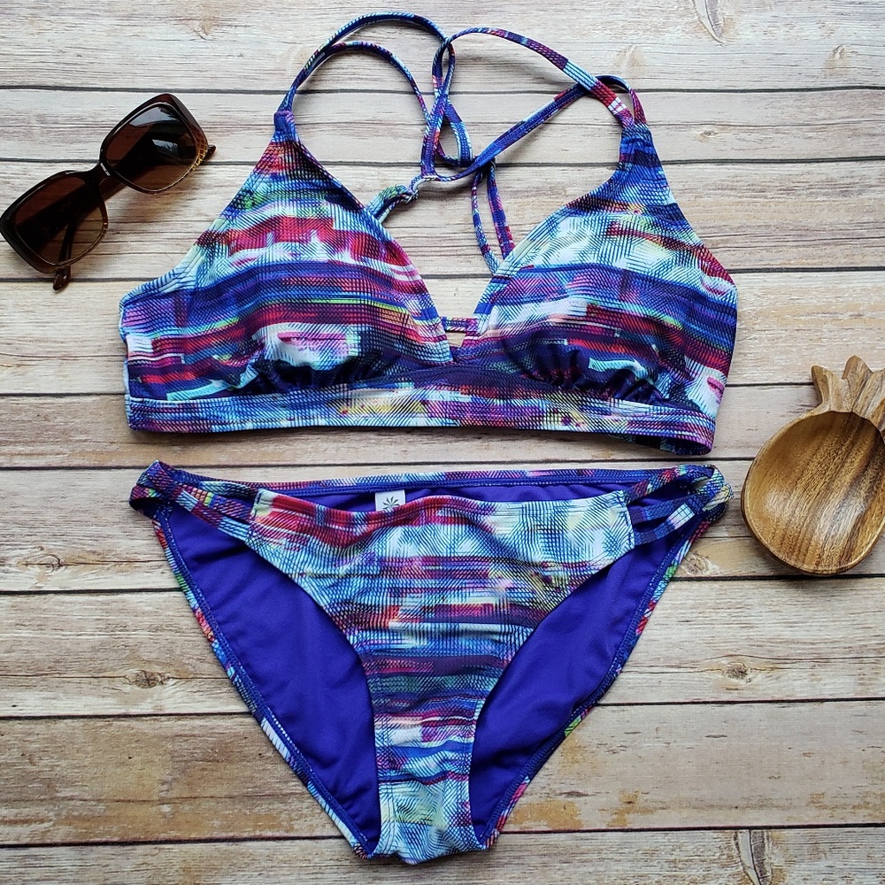 Athleta 2-Piece Swimsuit Mixed Sizes M/L Like New